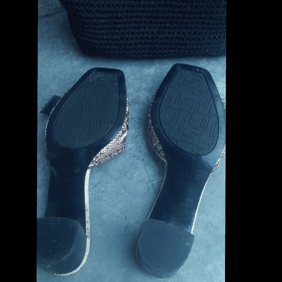 Unisa leather snake print slip on mules - Picture 5 of 7